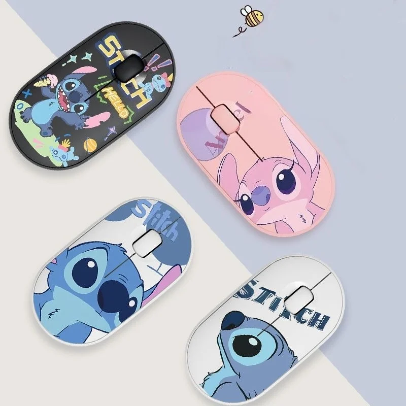 

Wireless Bluetooth Mouse Cartoon Stitch Theme Silent Mouse For iPad Tablet Laptop Compute Mini Portable Cute Anime Mouse