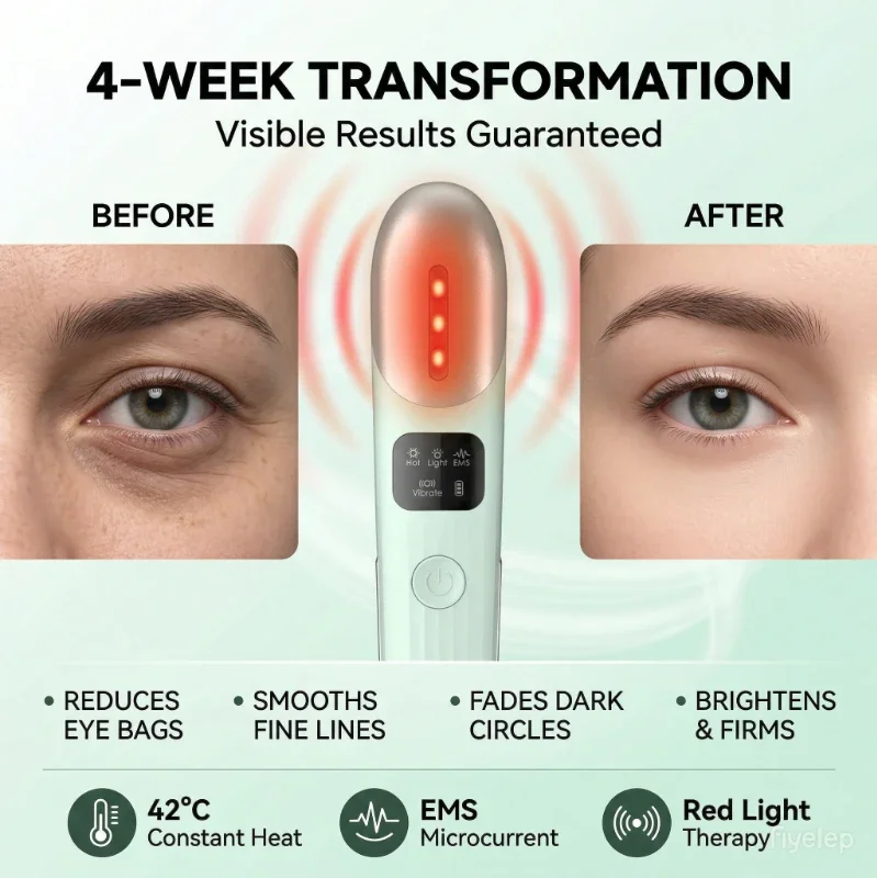 

Устройство для микротоковой подтяжки лица EMS, массажер для лица и шеи с красным светом, массажер для глаз, подтяжка кожи, против морщин, уход за кожей, подарок для красоты