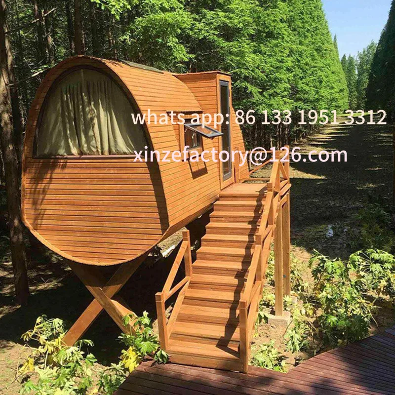 Outdoor embalming wood chalet villa mobile agritainment wood house tree house assembly homestay scenic holiday wooden house