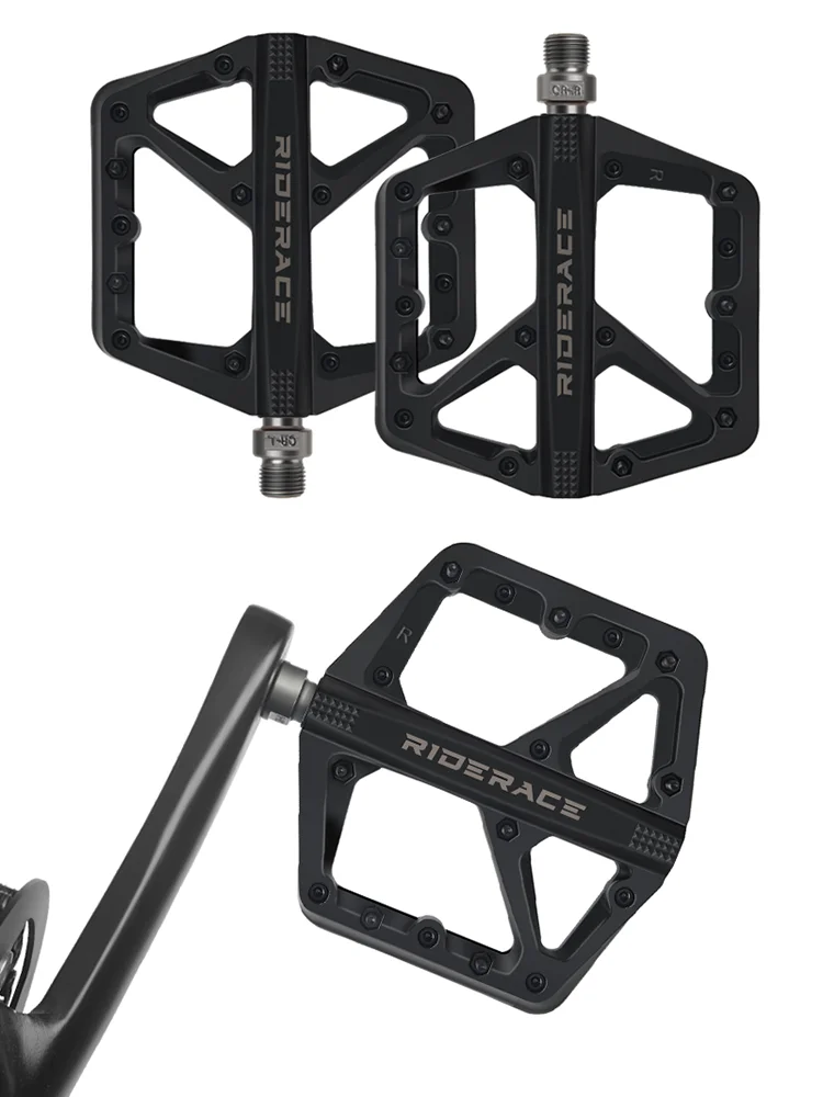 AliExpress riderace Ultralight Bicycle Pedals Nylon DU Seal Bearings Road BMX MTB Mountain Bike Pedal Flat Platform Anti Slip Cycling Accessories