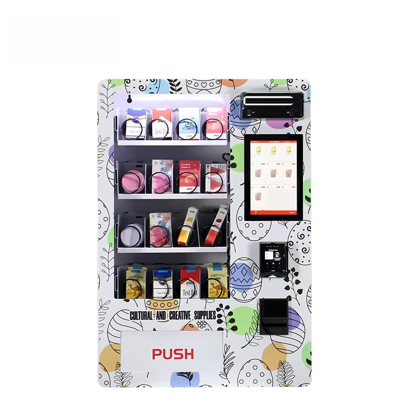 Wall Mounted ID Scanner Credit Card Reader Cash Smoking Cigarette Tobacco Vending Machine with ID Age Verification Customized