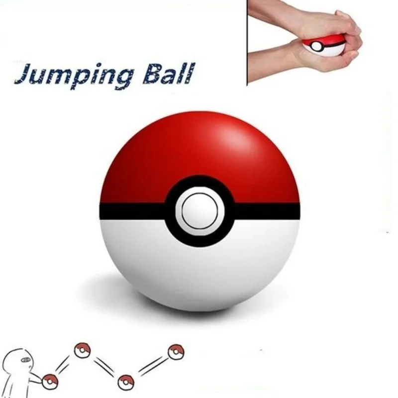 6cm Pokémon Poké Ball Haustier-Stressabbau-Ball, Lustiges Haustierspielzeug, Quetschbarer Hunde-Fitnessball, Katzen- und Hundespielzeug