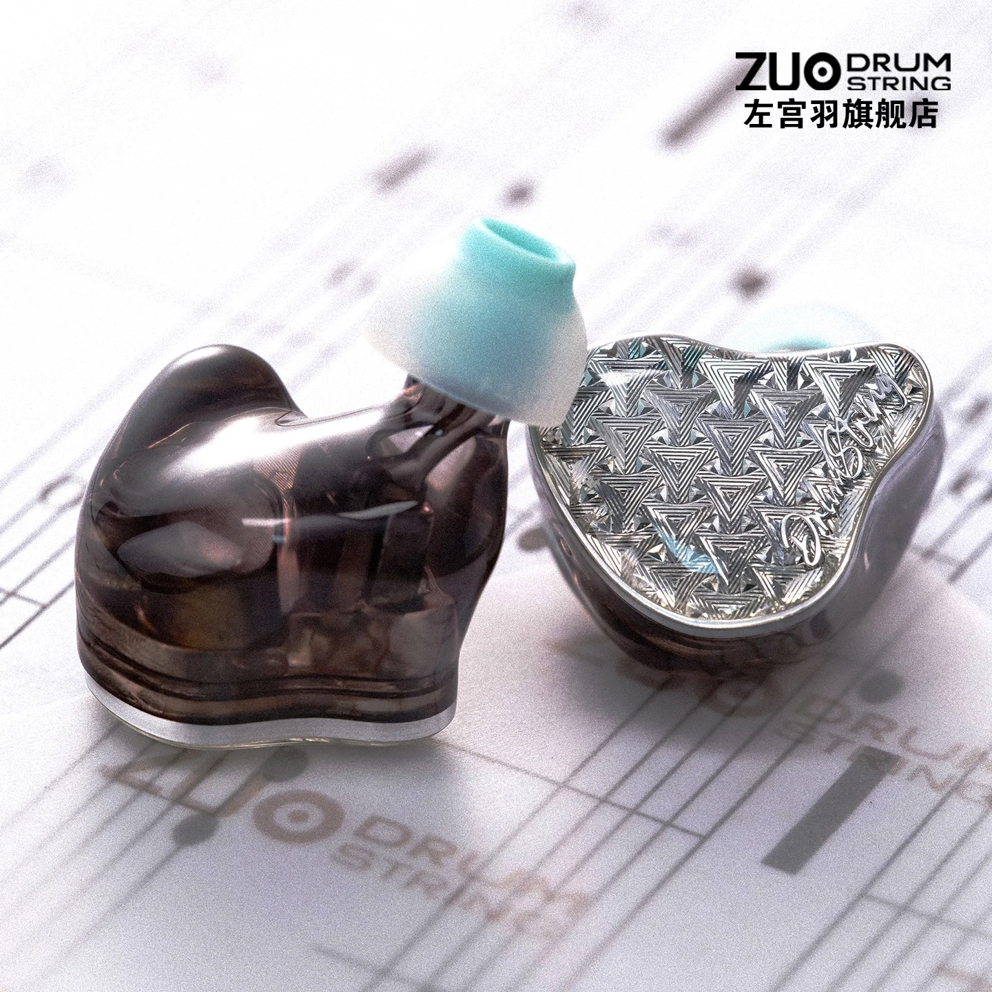 Zuo Drum String Listenvale DD+2BA+Planar+BC Hybrid IEM Wired In-Ear Monitor Earphone Detachable 0.78mm 2Pin 4.4mm HiFi 5-Way