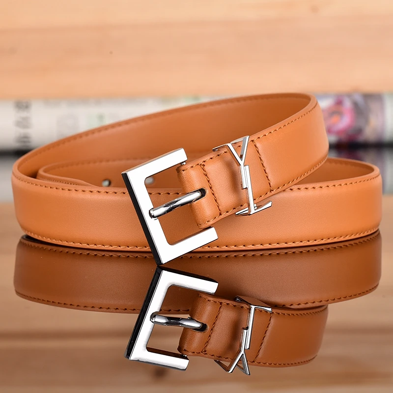 2.8cm Classic Belt Luxury Designer Famous Brand High Quality Leather Hot Women Belts For Dress