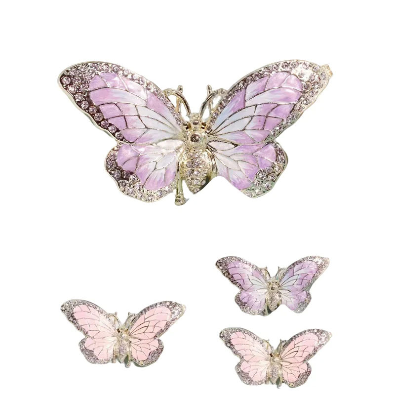 

Trinket Box DecorationsStorage Box pink Butterfly Trinket Box Candy Container birthday gift Souvenir Gift Case Home Table Decor