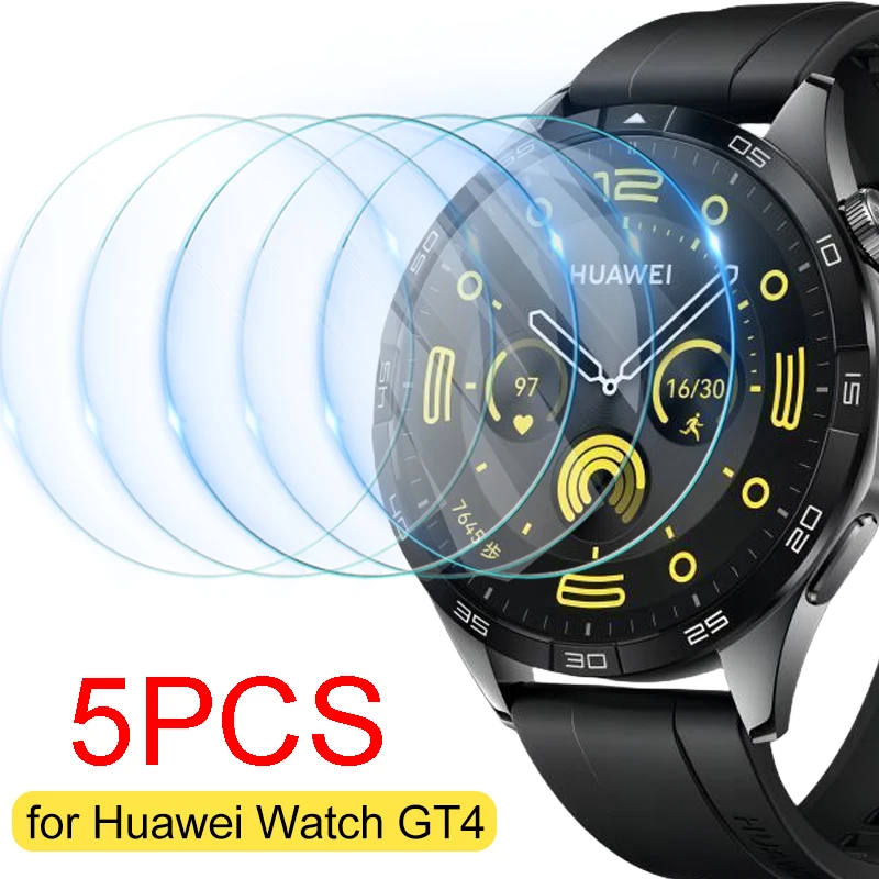 1-5PCS Tempered Glass for Huawei Watch GT 4 46mm gt4 41mm HD Clear Screen Protector Anti-Scratch Protective Film For GT4 41/46mm