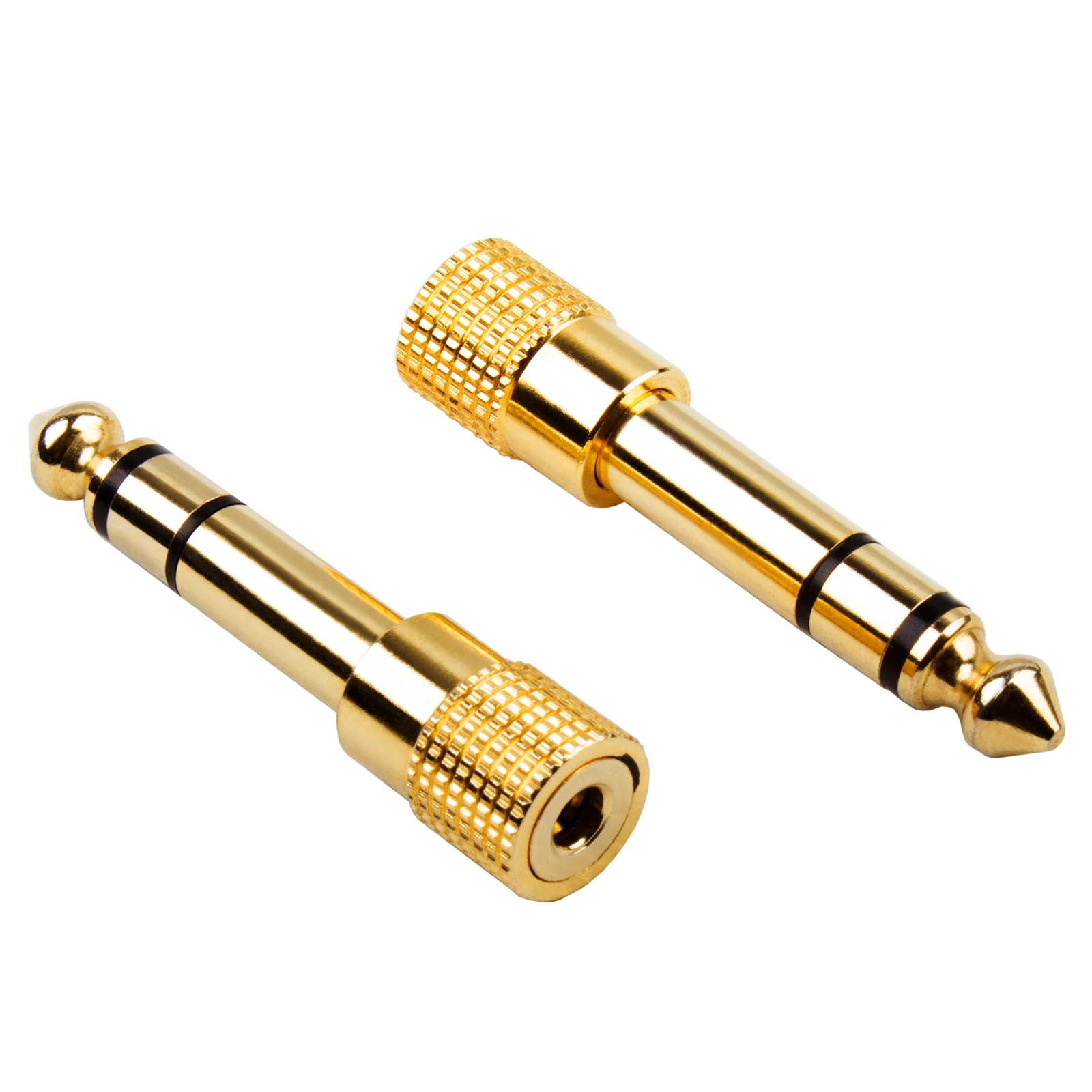 

yinyu 6.35mm Male to 3.5mm Female Adapter Gold Plated - 1/4" Jack Converter for Guitar, Headphones & Studio Equipment