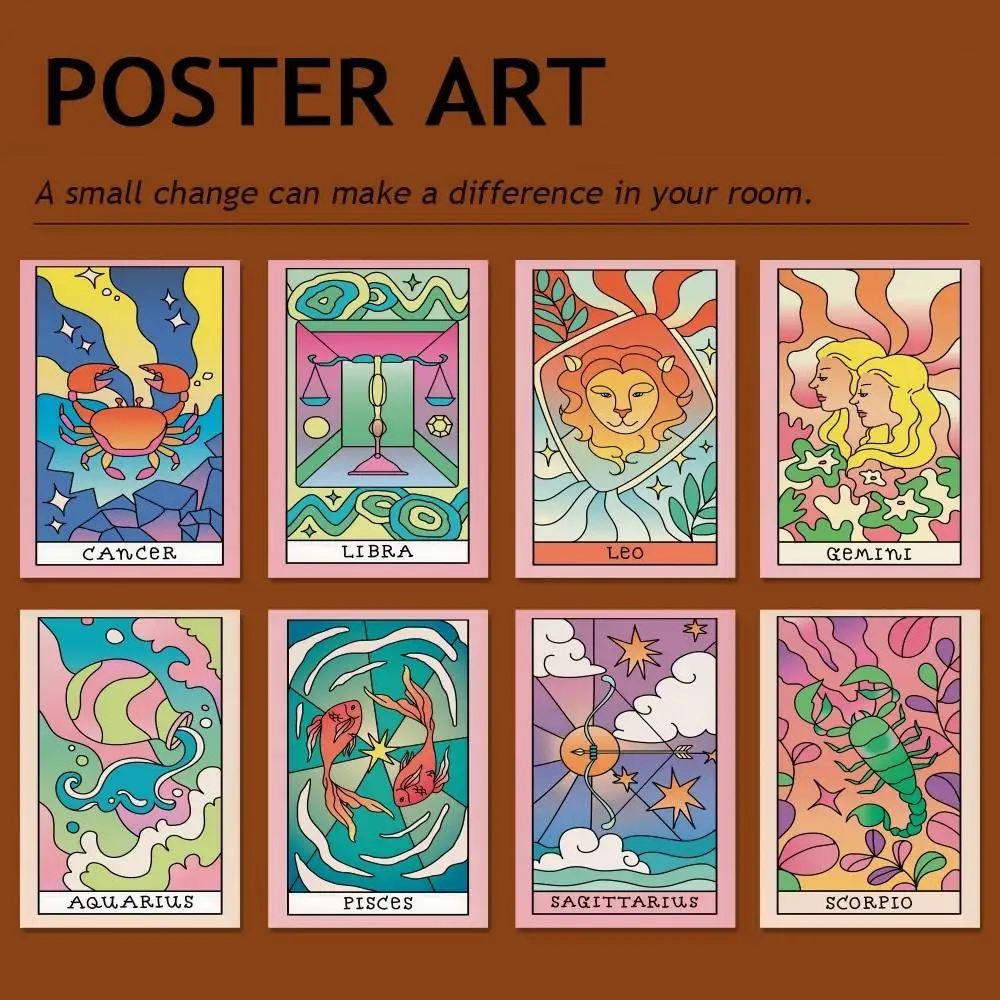 12 Zodiac Abstract … - image