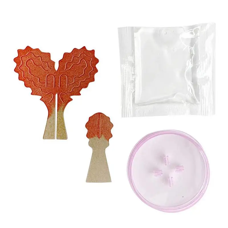 Magic Growing Tree Paper Crystal Trees Creative Magic Growth Tree Toy Crafts Heart-Shaped Tree Flowering DIY Heart Loved-Shaped