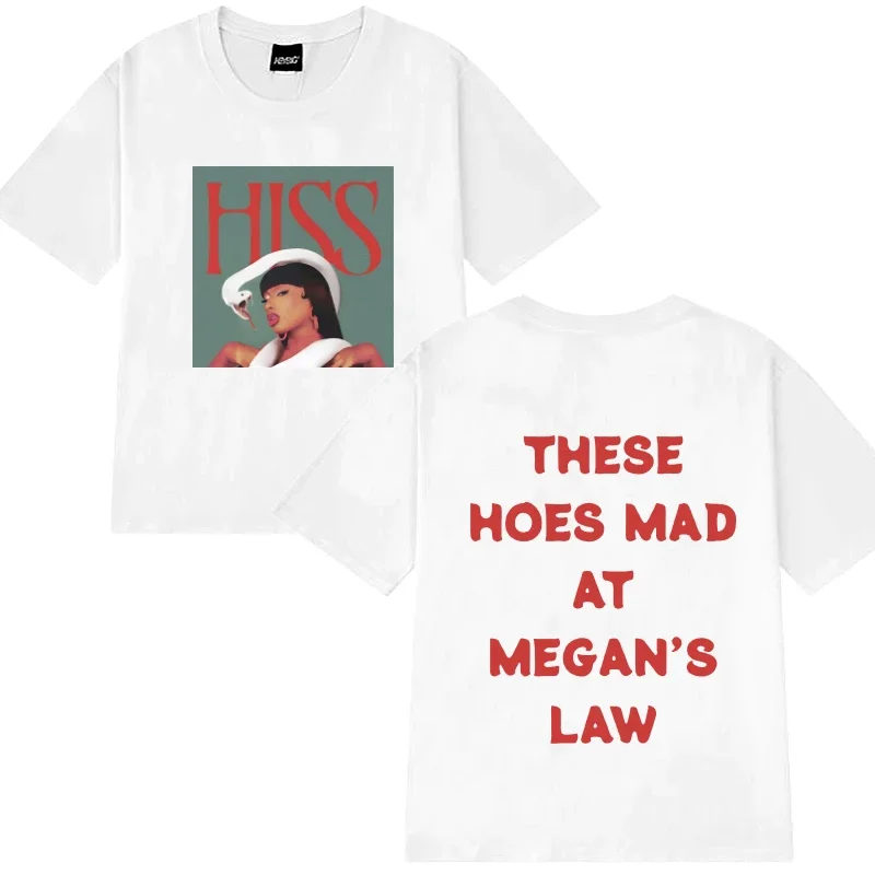 2024 Nicki Minaj & Megan thee Stallion Album Graphic T shirt Men Women vintage Hip Hop short sleeve T-shirts Unisex Cotton Tops