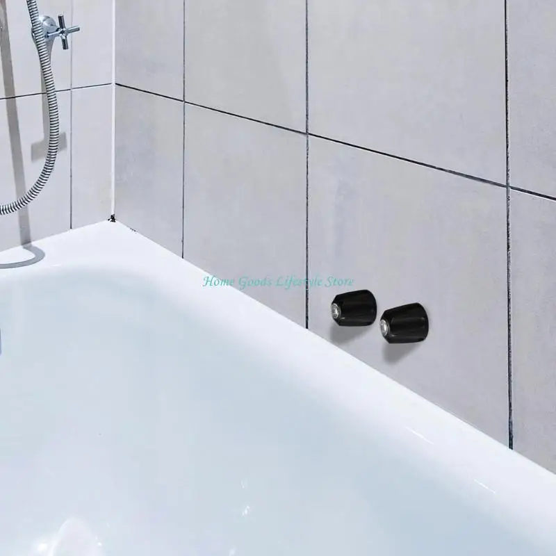 E74E Bathtub Faucet Controlling Knob Repair Parts Plastic Metal Design Shower Handle