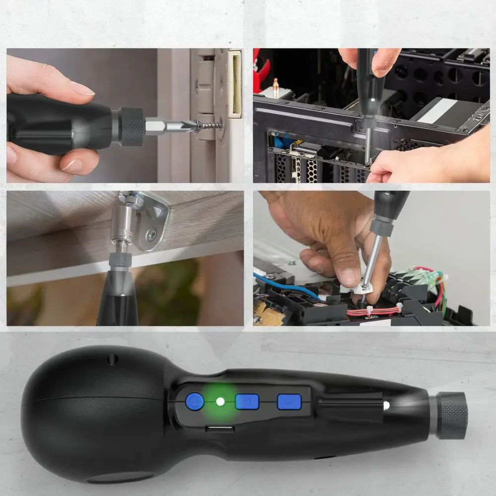 3.6V Electric Screwdriver Handheld Power Tool Cordless Design For Home Furniture Assembly Type C Fast Charging Device