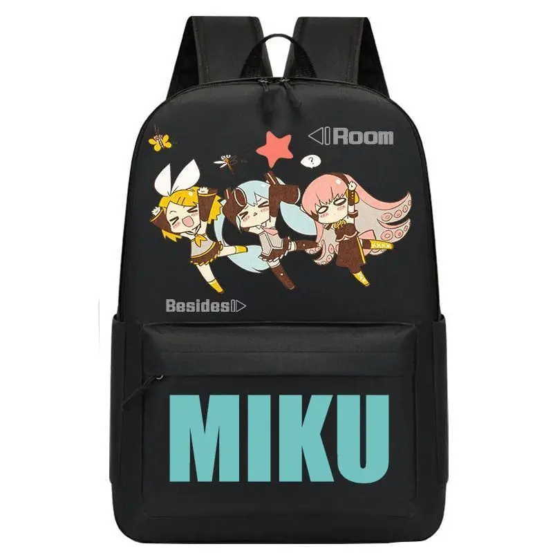 

Cute Anime Hatsune Miku Student Schoolbag Cartoon Kawaii 2D Creative Printed Personality Children Backpack Boy and Girl Gift