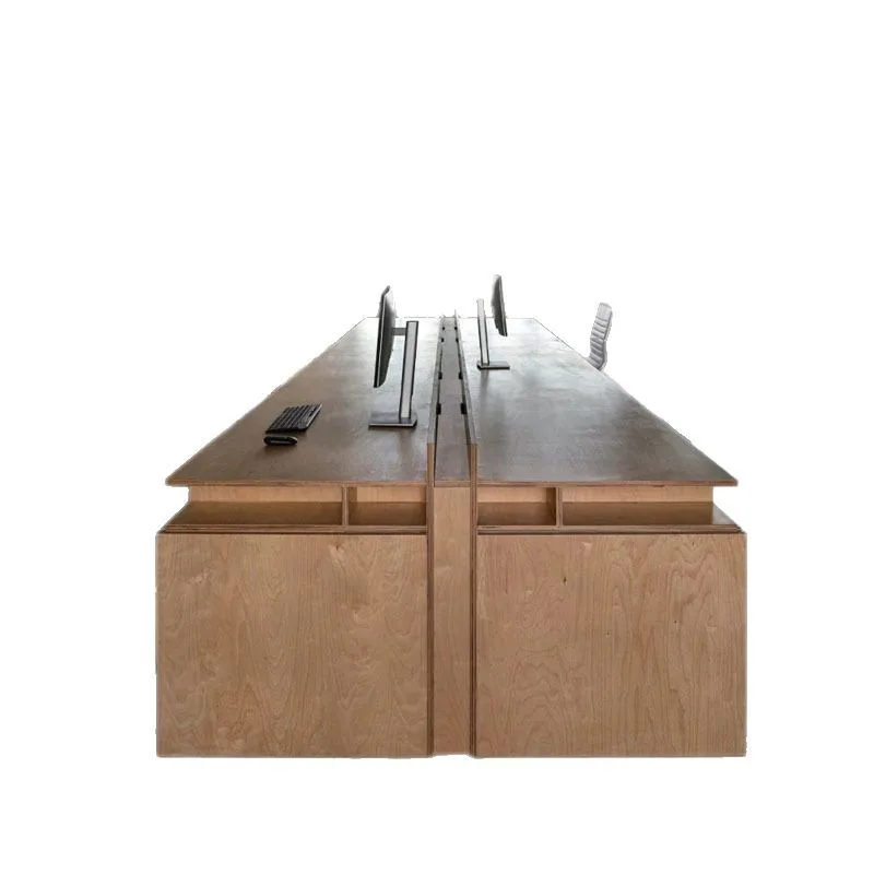 

Rectangle modern simple dining table, long table conference desk, desk solid wood workbench