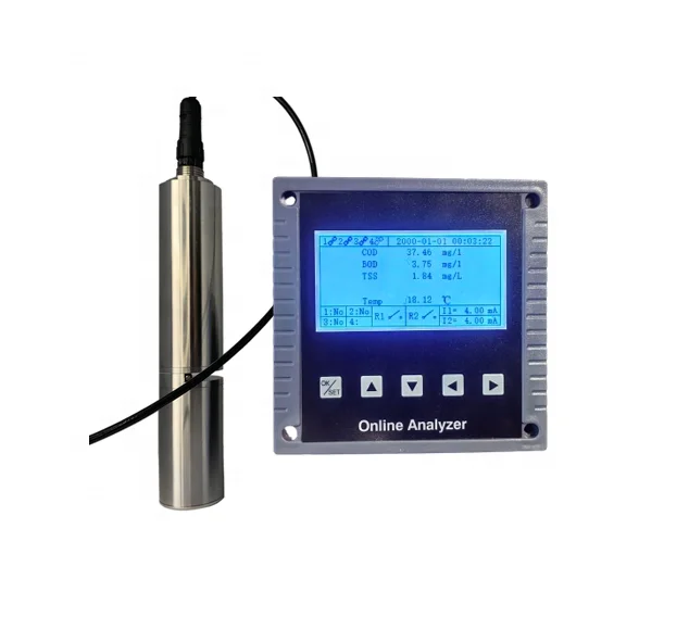 UV254 COD Sensor with Self-cleaning Brush Industrial Water Quality Monitoring COD BOD TSS Analyzer