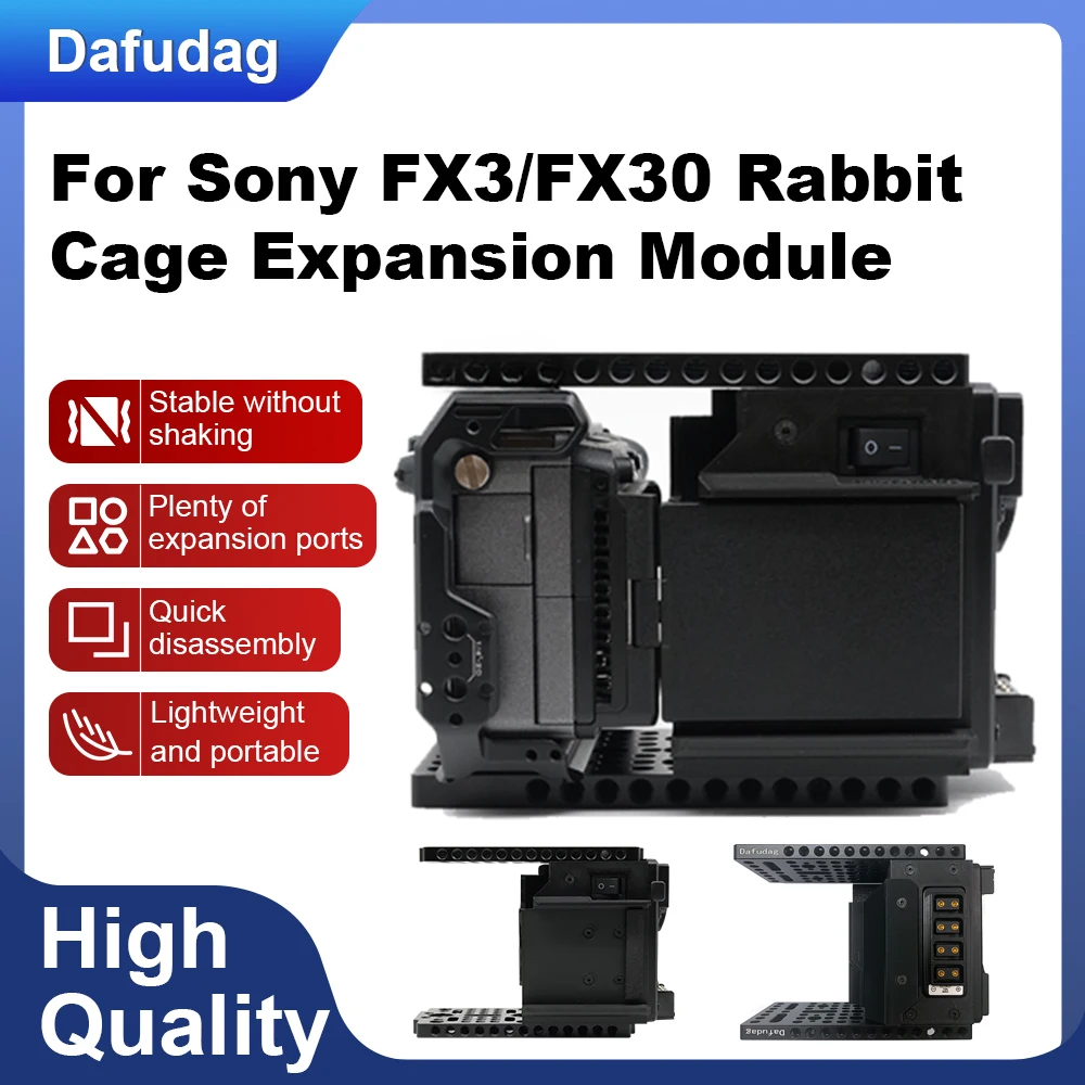 Fx3/Fx30 Rabbit Cage Expansion Module Advanced Vrsion Cineback Xlr Audio Handle Connector For Sony