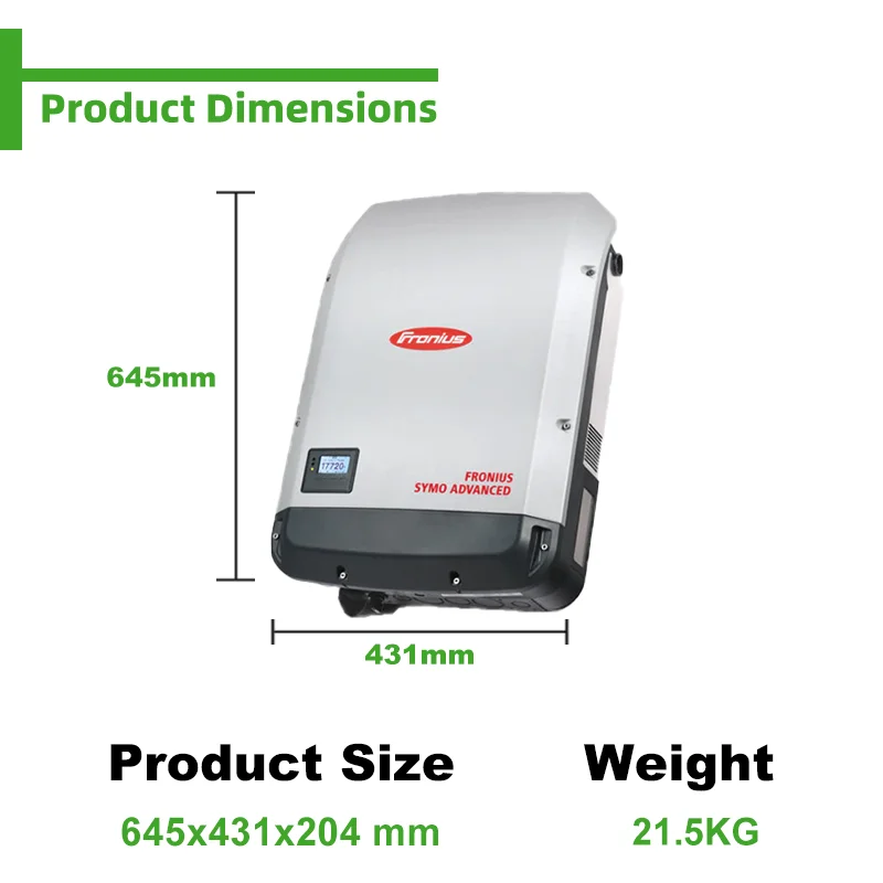 Fronius EU Stock Primo 8.2-1 مرحلة واحدة 8200 واط عاكس للطاقة الشمسية