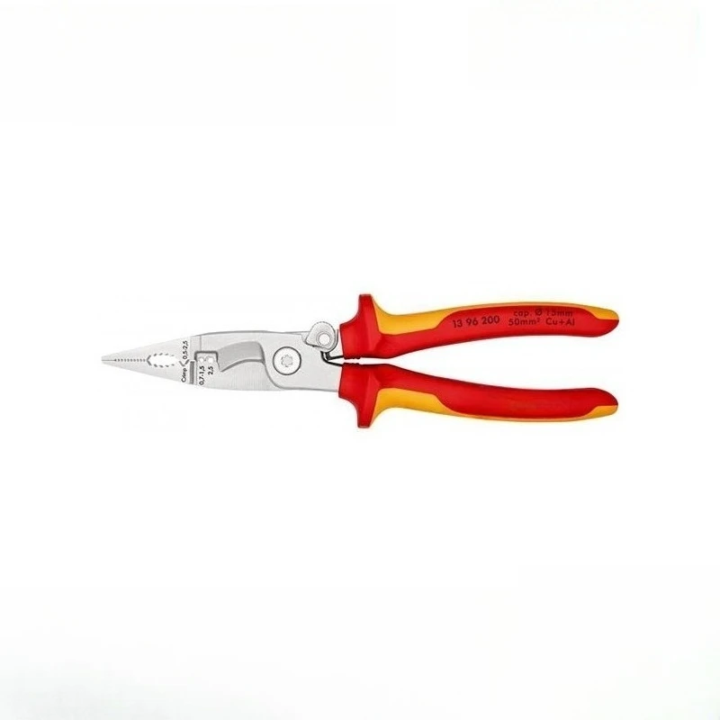 Electrical assembly pliers, cutting and pressing wire stripping tools, electric pliers