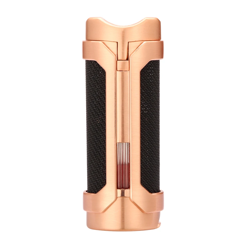 LUBINSKI Luxury Cigar Lighter Direct Single Fire With Cigar Holder & Stand Cigar Holder Support Smoking Tool