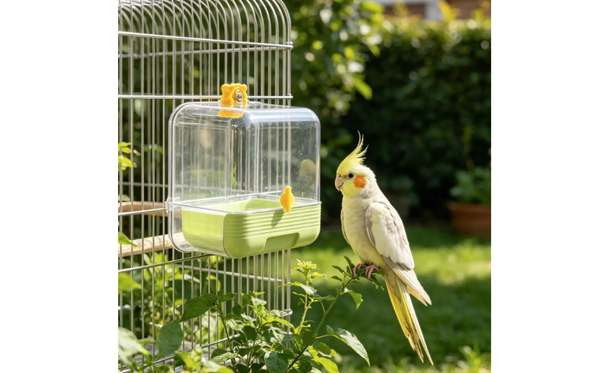 Parrot Bathing Tub Multi Function External Bird Bath Parakeet Bathing Enclosure No Mess Pet Supply Leak Resistant Parrot Bathing Tub Multi Function External Bird Bath Parakeet Bathing Enclosure No Mess Pet Supply Leak Resistant