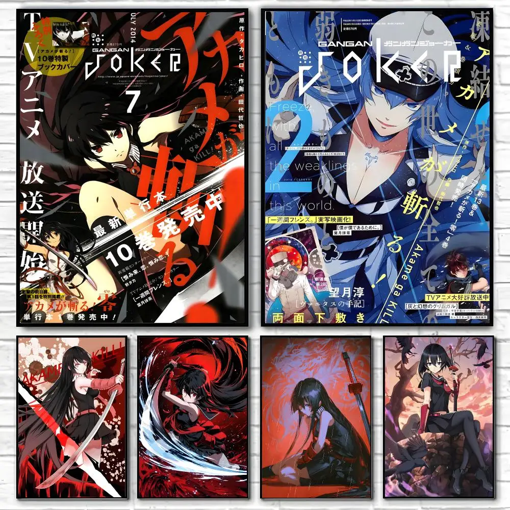 Anime Akame ga Kill Poster Poster High Quality Wall Art for Home Office Bedroom Living Room Perfect