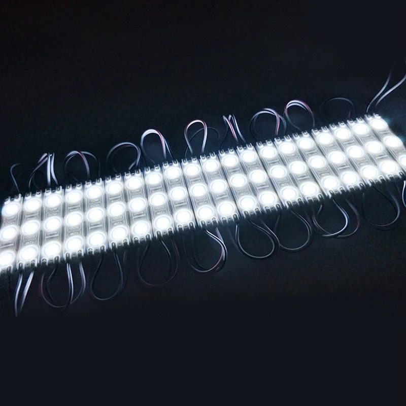 20pcs DC12V 2835 SMD 3 LED Module Injection Waterproof IP67 Decorative 2835 Hard Strip Bar Light Lamp Cool White