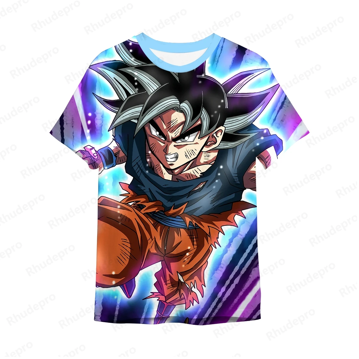 Dragon Ball Anime masculino Camiseta extragrande, Goku, Camisas Hip Hop, Roupa Super Saiya, Tops de verão, Tendência, Nova Moda, 2024