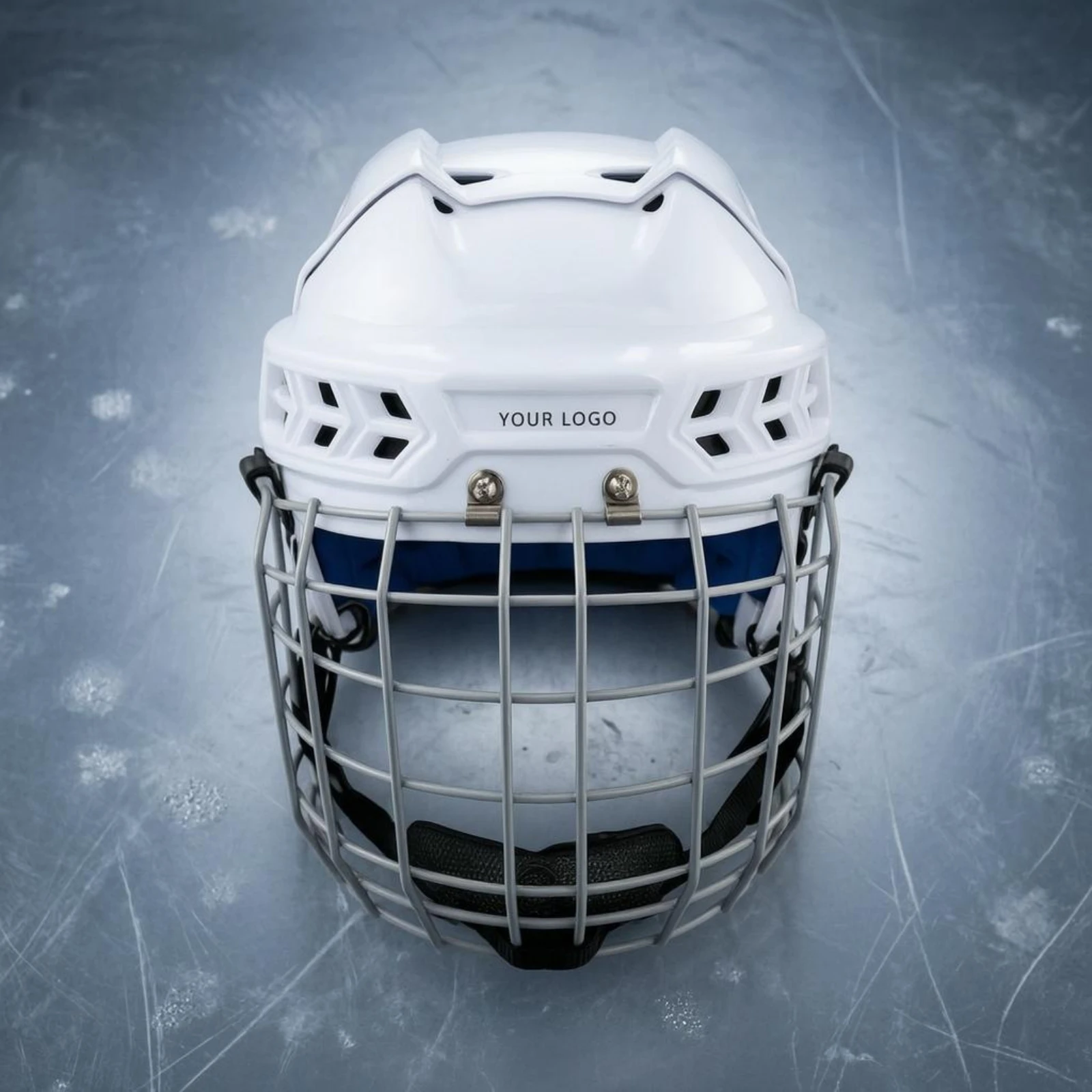 Hockey Helmet with Face Guard Comfortable Ice Hockey Face Guard Helmet Safeguarding Headgear Face Protection Sports Gear Hard