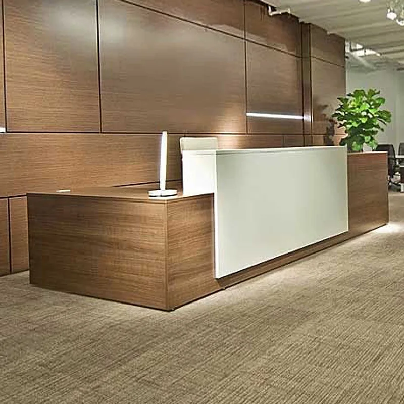 High Quality Reception Desks Service Table Custom Wood Hotel Beauty Salon Front Desk for Office