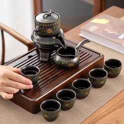 Automatic Kungfu Tea Set  Household Simple Pot Cup Ceramic