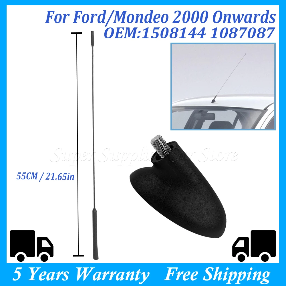 Haste de vedação do mastro da base aérea da antena do telhado para Ford Focus MK1 MK2 Fiesta Mercury Cougar Mondeo CONNECT KA C-MAX FM 1508144 1087087