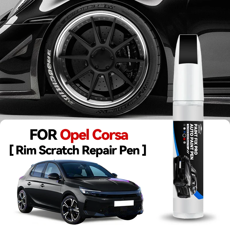 

Wheel Hub Touch Up Paint Pen Car Paint Repair Pen For 1982-2025 OPEL CORSA Paint Scratch Repair Accessories Black Red White Silv