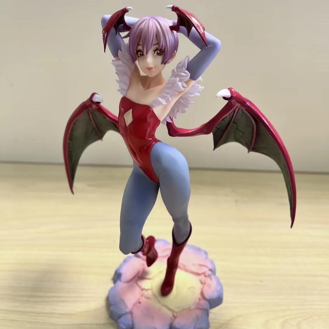 Darkstalkers Morrigan Aensland Figure Action Lilith Figurine Pvc Statue Anime Felicia Figure Girl Halloween Model Collection