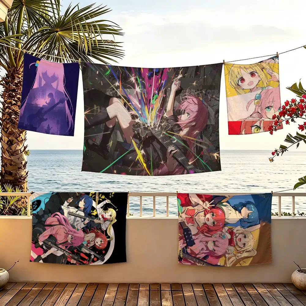 Anime B-Bocchi the R-Rock! flag For Camping Party Picnic Studio Booth Background Wall Interior Decoration Banner