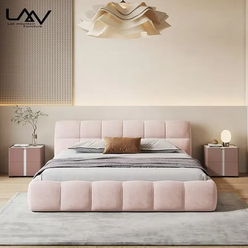 Modern Light Style Wood Frame Nightstand Bed Side Table with Drawer Use for Hotel Bedroom Furniture