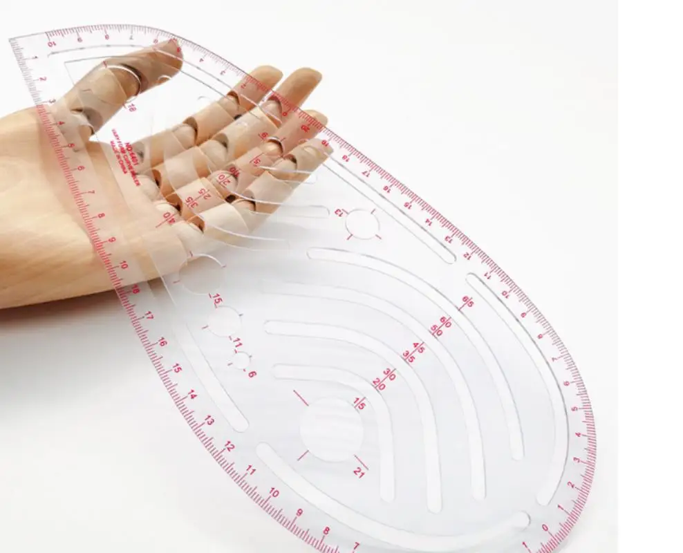 Clear Metric Sewing Ruler Set, Plastic Sew French Curve Ruler for Designers, Pattern Maker, Sewing Templates image 2