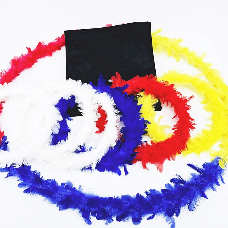 Color of Feather Wreath be Changed Magic Tricks Stage Magic Show Illusion Gimmick Props for Beginner Professional Magician