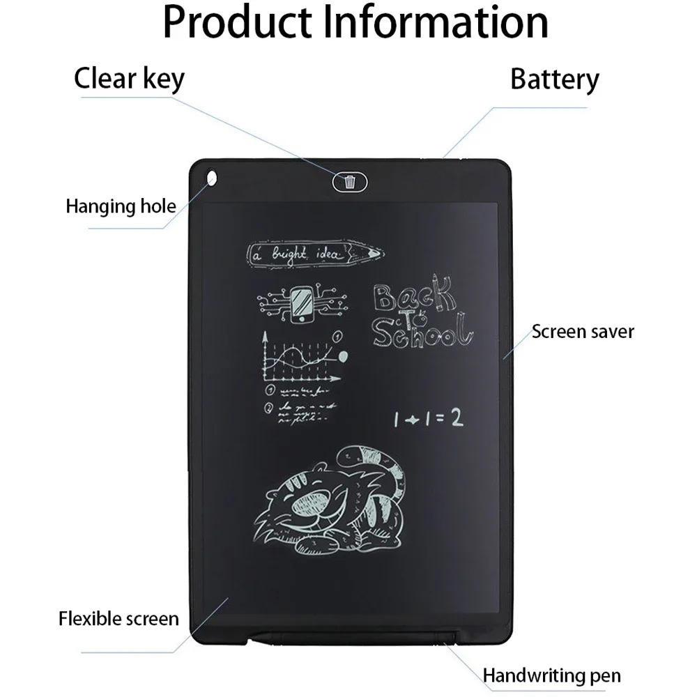 8.5/10/12 بوصة LCD تابلت للكتابة لوح رسم رقمي منصات الكتابة اليدوية المحمولة الإلكترونية اللوحي مجلس رقيقة جدا مجلس اللعب