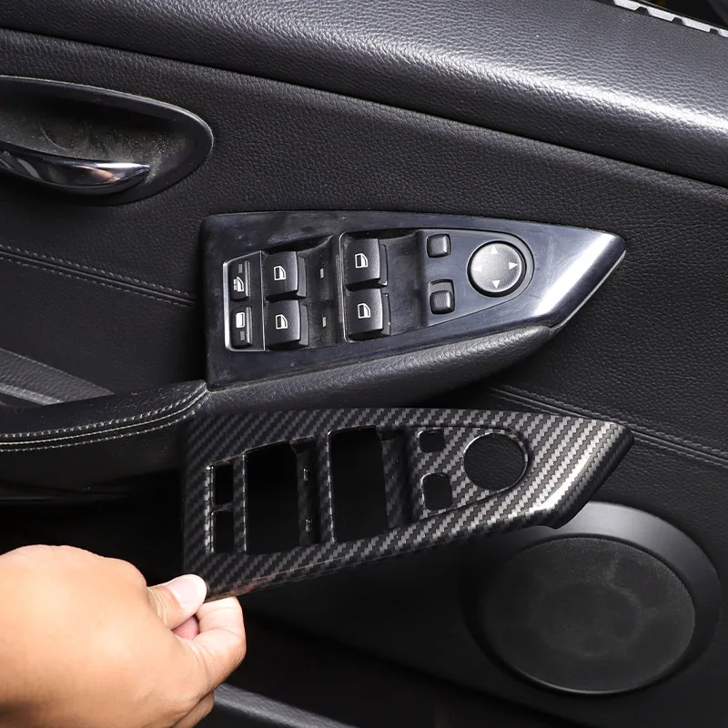 

Для BMW 6 серии E64 2004-2009 ABS углеродное волокно автомобильное оконное стекло кнопка подъема декоративная рамка наклейка автомобильные аксессуары