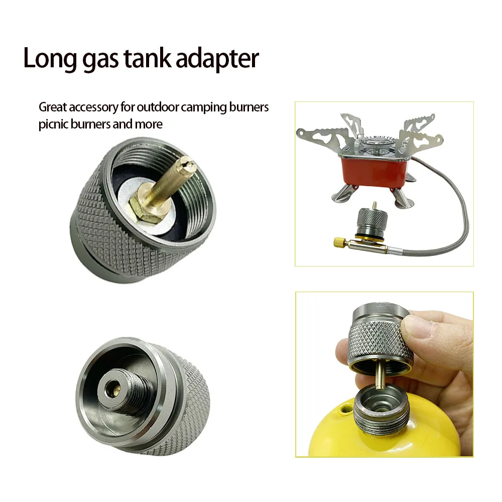 1Pc Propane Adapter Converter Valve Cylinder Canister Adapter Connector To LPG Cylinders Converter for Outdoor Camping Picnic