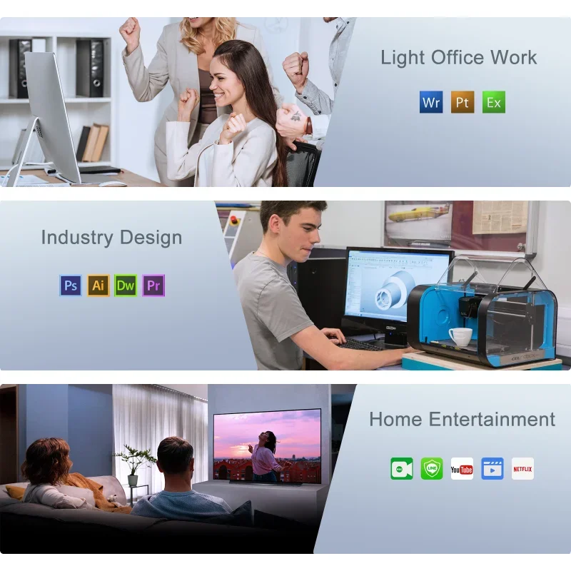 Мини-ПК с четырехъядерным процессором AK3V, Windows 10, Intel Celeron J3455 LPDDR, 8 ГБ, 128 ГБ, 256 ГБ, 512 Гб SSD, Интернет-компьютер, настольный компьютер VS GK3V