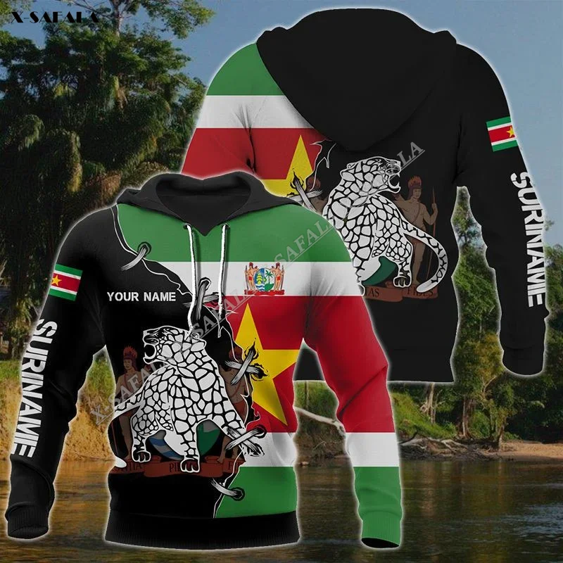 

Suriname Saint Lucia Vincent And The Grenadines Flag 3D Printed Man Hoodie Pullover Sweatshirt Hooded Jersey Jumper Shirts Sport