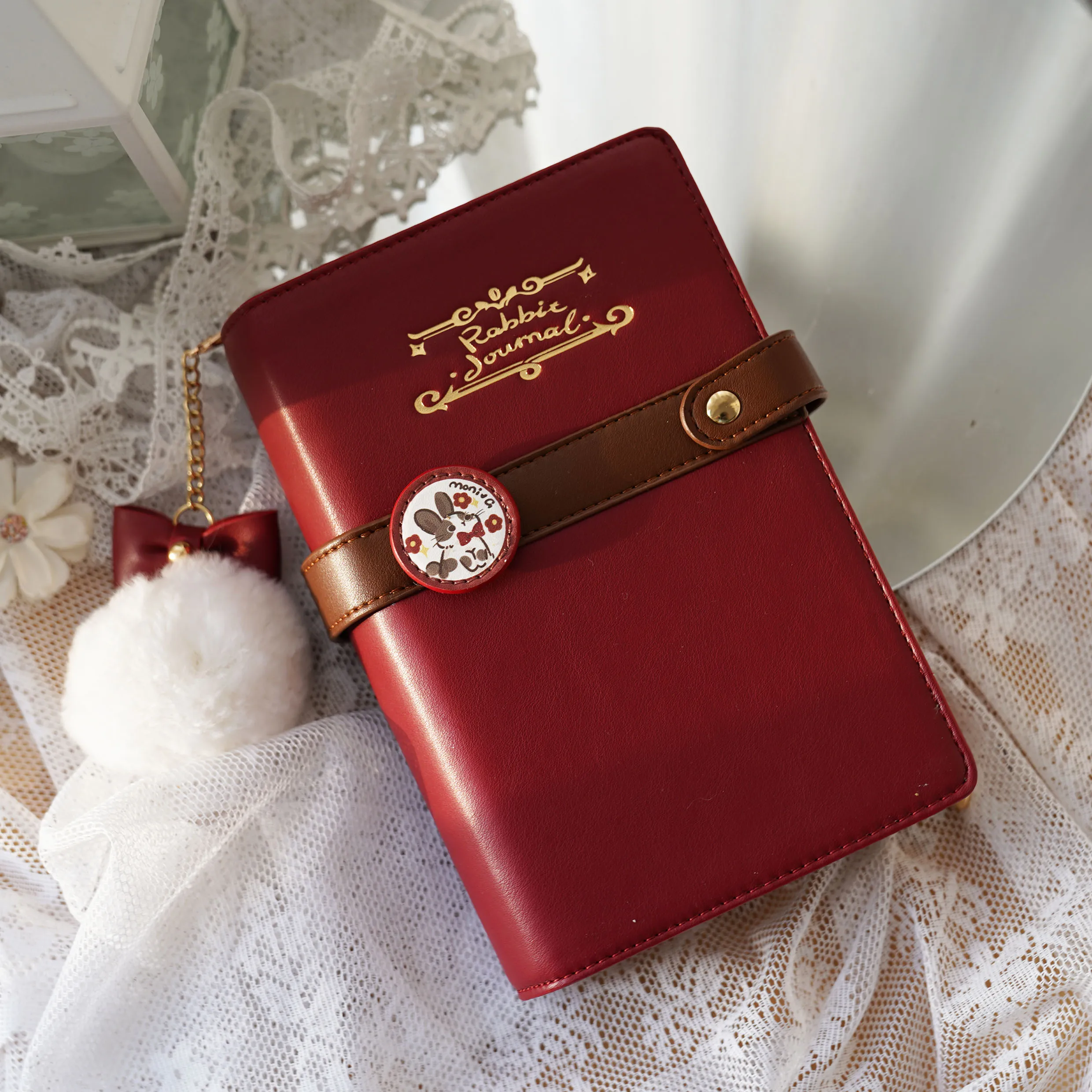 Cute Bow Diary Pain Card Bags Wallet Two-dimensional Comic Show Small Food Single Shoulder Oblique Span Lta Bag Animation Bag