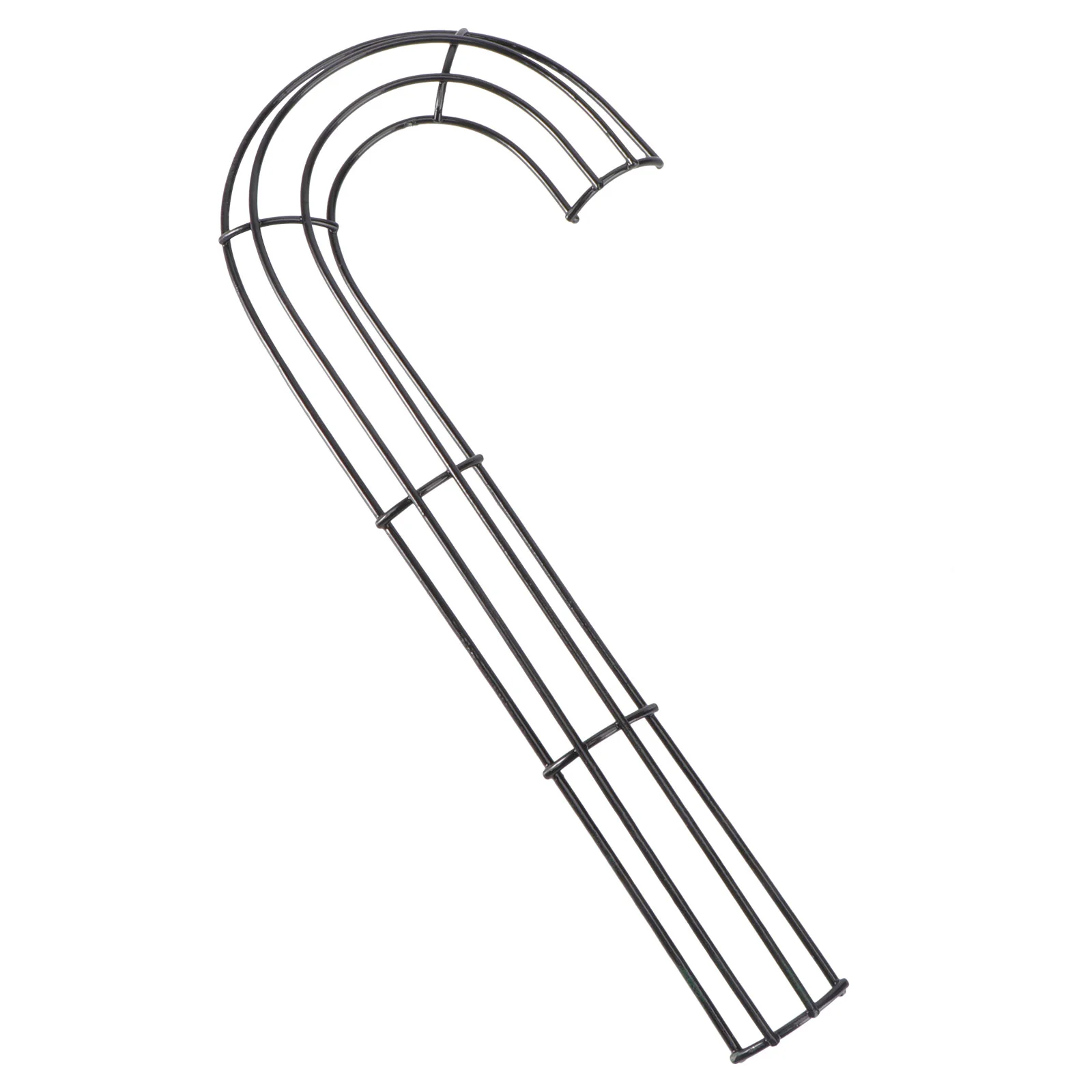 Cerceau de guirxiété en forme de J, décor de verdure, béquille, couronne de fleurs, décor de confrontation, cadre décoratif en fer pour la maison, bricolage