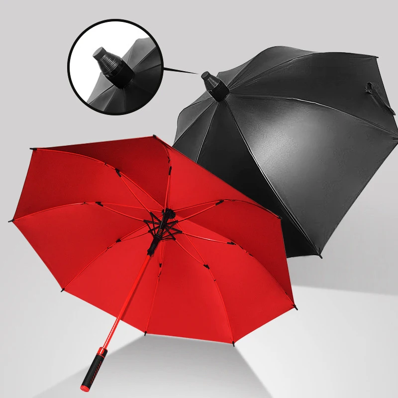 27 Inch Vinyl Waterproof Cover Golf Umbrella Sunscreen Sunshine Rain Dual Use Home Rain Gear Umbrell Windproof Strong Rain Gear