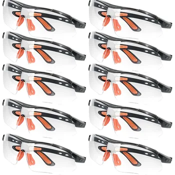 1/10pcsSafety Goggles Eye Glasses for Cycling Working Women Men Clear Eye Sand Prevention Anti-Splash Wind Dust Proof Eyewears