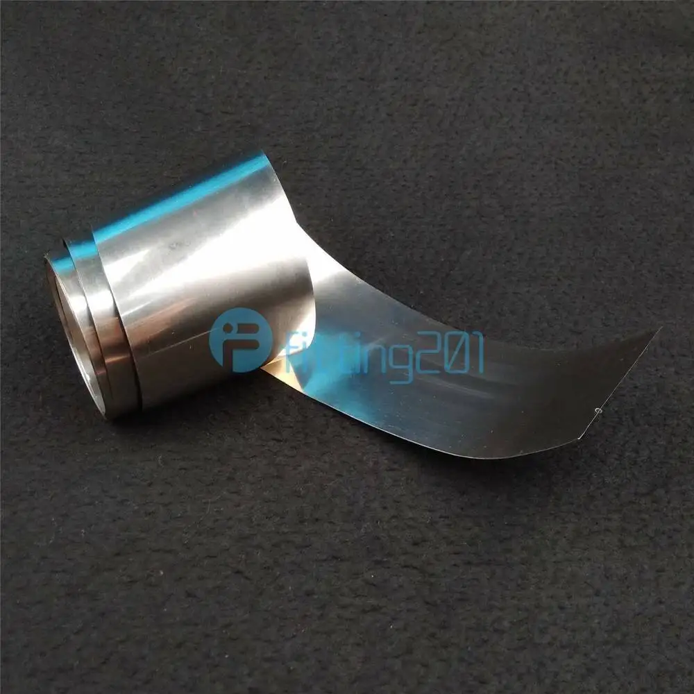 

99.96% Nickel Ni Metal Foil Thin Sheet Pure 0.1mm x 100mm x 1000mm