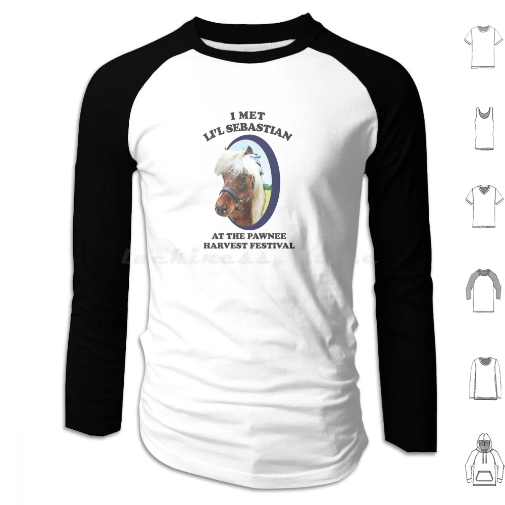 I Met Li'l At The Pawnee Harvest Festival-Parks And Rec Hoodie cotton Long Sleeve Parks Rec Recreation Horse Small