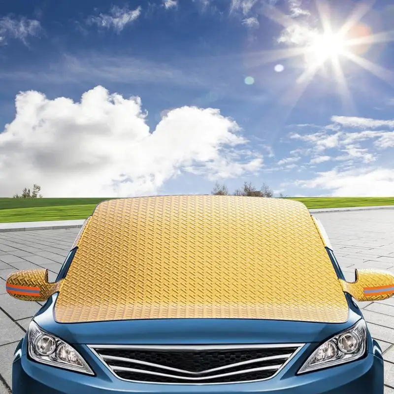 

Snow Cover For Car Windshield Car Front Winter Cover All Weather Resistant Protective Windscreen Cover Dustproof Waterproof