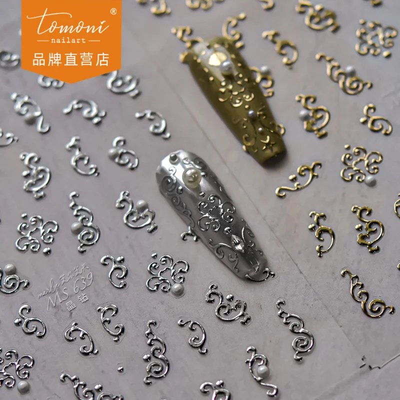 【Meow.Sensei】tomoniCrystal Diamond Nail Stickers insCooperation Style Nail Stickers Factory Wholesale Totem PatternMS639
